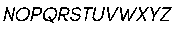 Meronny Italic Font UPPERCASE