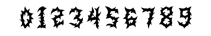 Merra Deathnoir Font OTHER CHARS