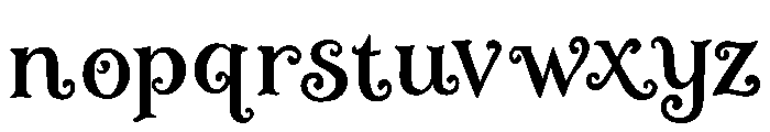 Merrisnow Font LOWERCASE