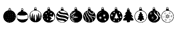 Merry Baubles Font UPPERCASE
