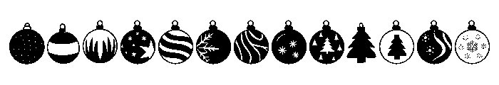 Merry Baubles Font LOWERCASE