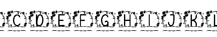 Merry Cheer Monogram Font UPPERCASE