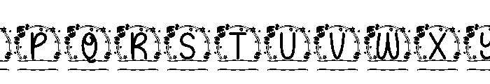 Merry Cheer Monogram Font UPPERCASE