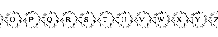 Merry Christmas frame Font LOWERCASE