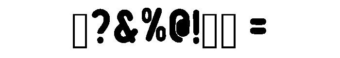 Merry Chunk Regular Font OTHER CHARS