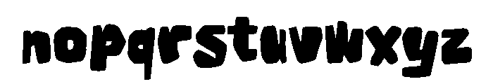 Merry Cuts Regular Font LOWERCASE