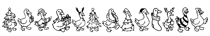 Merry Goosemas Font UPPERCASE