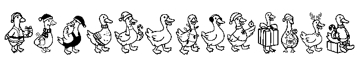 Merry Goosemas Font UPPERCASE