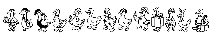 Merry Goosemas Font LOWERCASE