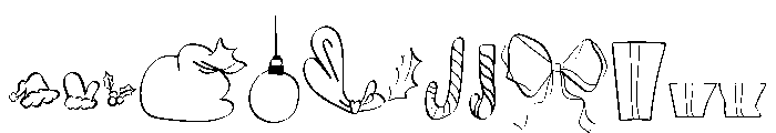 Merry Grinchmas Whimsy Font LOWERCASE