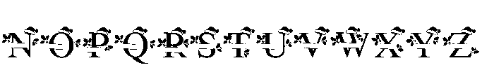 Merry Holly Christmas Font UPPERCASE
