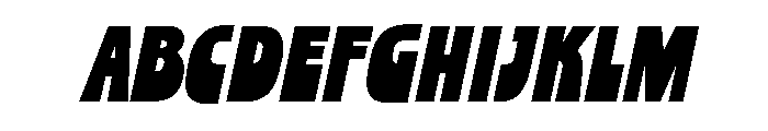 Merry Italic Font UPPERCASE