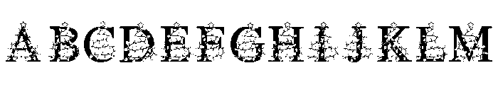 Merry Light Christmas Font UPPERCASE