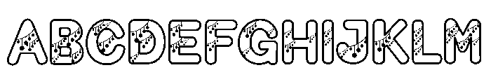 Merry Lights Font UPPERCASE