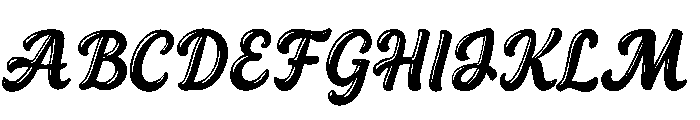 Merry Lines Font UPPERCASE