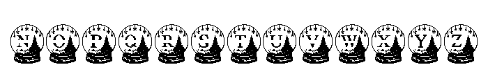 Merry Magic Monogram Font LOWERCASE