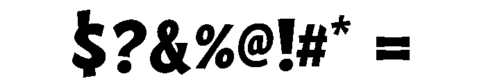 Merry Misfit Font OTHER CHARS