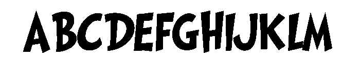 Merry Misfit Font UPPERCASE
