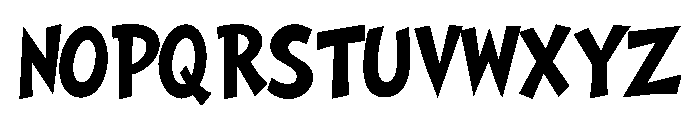 Merry Misfit Font LOWERCASE
