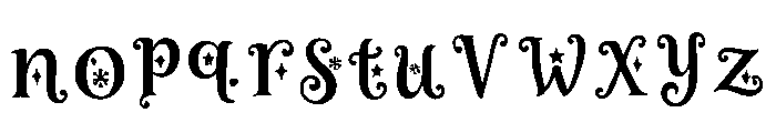 Merry_Mistletoe Font LOWERCASE