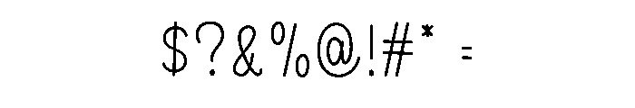 Merry Natural Font OTHER CHARS