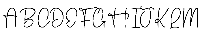 Merry Natural Font UPPERCASE