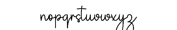Merry Natural Font LOWERCASE