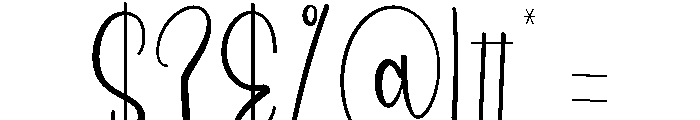 Merry Newyear Font OTHER CHARS