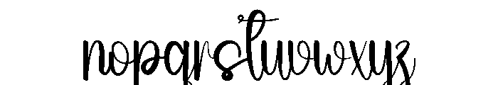 Merry Newyear Font LOWERCASE