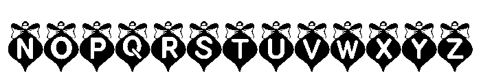 Merry Ornament Font UPPERCASE