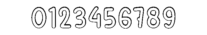 Merry Outline Font OTHER CHARS