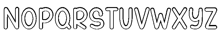 Merry Outline Font UPPERCASE