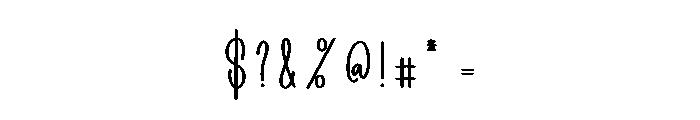 Merry Planner Font OTHER CHARS