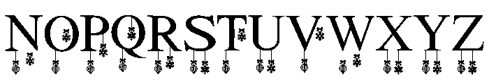 Merry Snow Font LOWERCASE