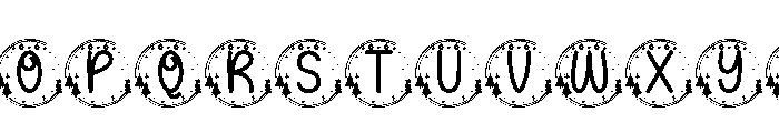 Merry Sparkle Monogram Font LOWERCASE