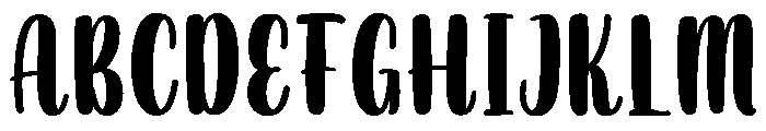 Merry Sunday Script Font UPPERCASE