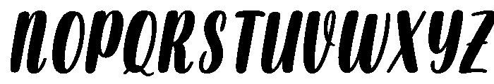 Merry Sunday Slant Font UPPERCASE