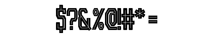 Merry Varsity Regular Font OTHER CHARS