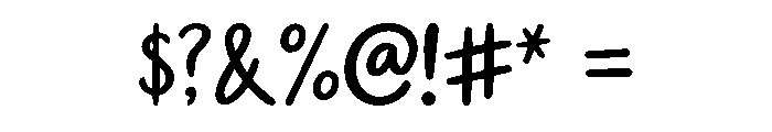 Merry Whimsy Regular Font OTHER CHARS