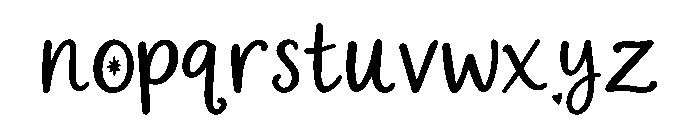 Merry Whimsy Regular Font LOWERCASE