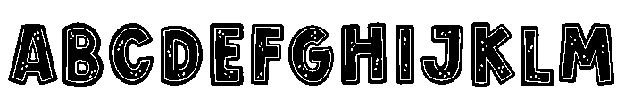 Merry ginger Font UPPERCASE