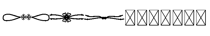 MerryBracelet-Decor Font UPPERCASE