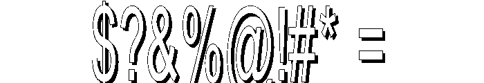 MerryChristmasShadow Font OTHER CHARS