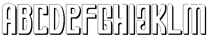 MerryChristmasShadow Font UPPERCASE
