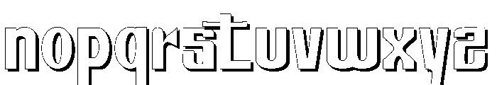 MerryChristmasShadow Font LOWERCASE