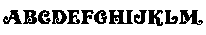 Merrycrest Regular Font UPPERCASE