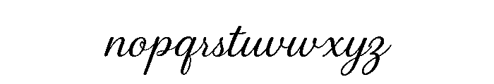 Merryline Script Font LOWERCASE