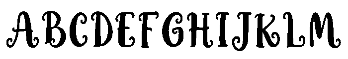 Merrylune Font UPPERCASE
