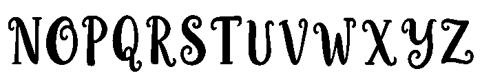 Merrylune Font UPPERCASE