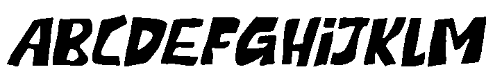 Merv Comeow Italic Font UPPERCASE